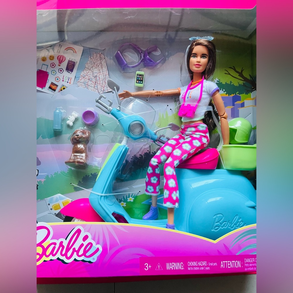 Barbie Doll and Scooter